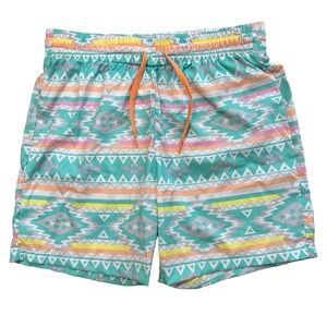 Chubbies Pastel Aztec Tribal Print Men’s Size‎ Large Trunks/Shorts Multicolored
